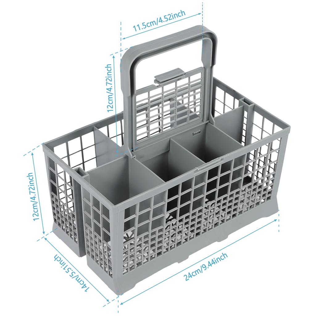 Multifunctional Dishwasher Basket Universal Foldable Kitchen Tableware Drying Basket Accessory Knife and Fork Storage Basket