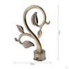 28mm Inner Diameter Drapery Rod End Finial - Leaves- Red Bronze