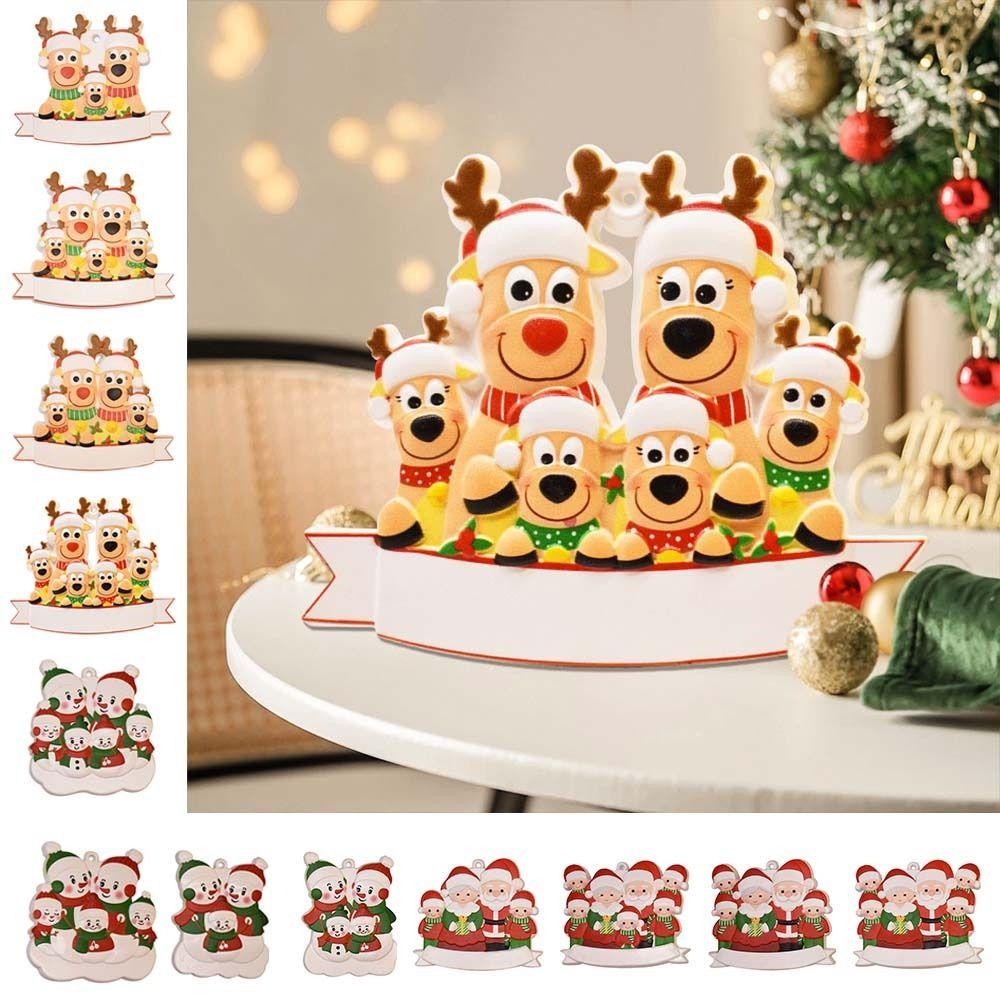

Santa Claus Elk Snowman Christmas Tree Pendant Hangable New Year Decoration Christmas
