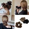Elastisches Seidenähnliches Haargummi für Damen Haarringe Elegante geraffte seidenähnliche Scrunchies Übergroßes Haarband Haargummi