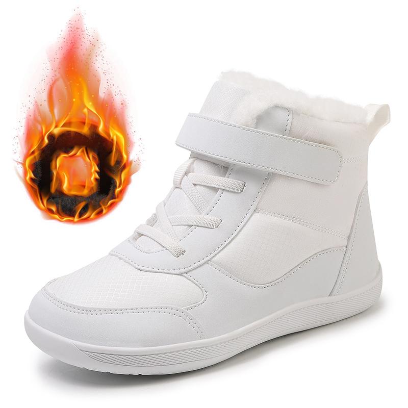 Winter Children Shoes Plush Waterproof Fabric Casual Non-Slip Boys Girls Shoes Rubber Sole Snow Boots Fashion Warm Outdoor Boots