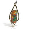 Top Quality 925 Sterling Silver 32 Ct Natural Oval Opal CERTIFEID Gems Pendant