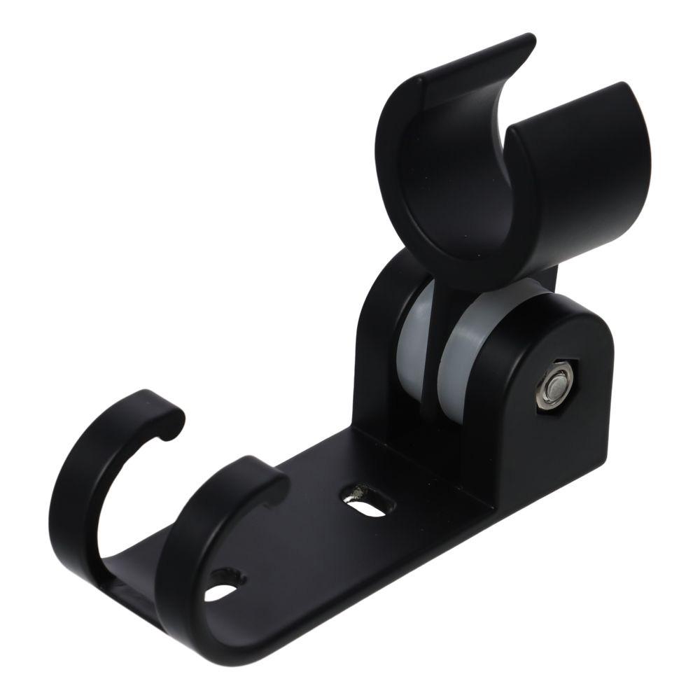 Adjustable Shower Arm Black Cradle Wall Mounted Durable Shower Holder Bracket Shower