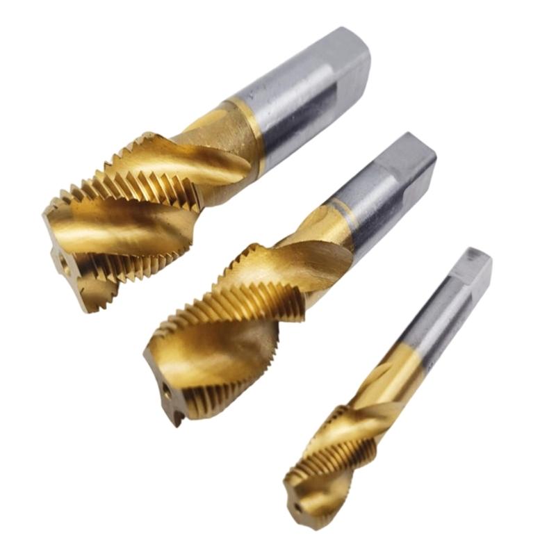 Spirals Flute Thread Tap G1/4 ZG3/8 NPT1 Coated High Speed Steel Machine Tapping Tool for Machinist Repair