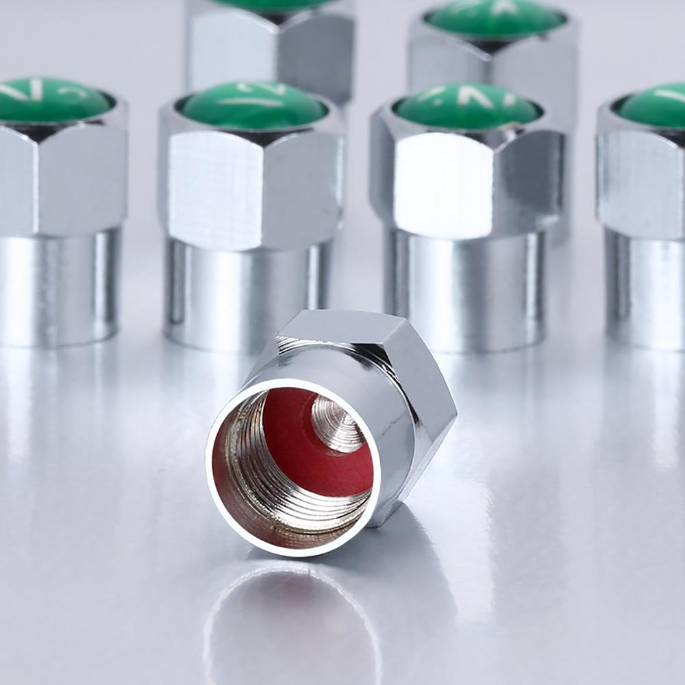 1000pcs Nitrogen N2 Logo Tire Valve Caps Chrome Plated Plastic Car TPMS Valve Stem Dust Covers Wheel Rim Accessories Wholesale
