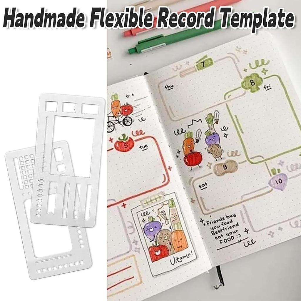 Handmade Flexible Record Template Flexible Ruler With Recording Templates