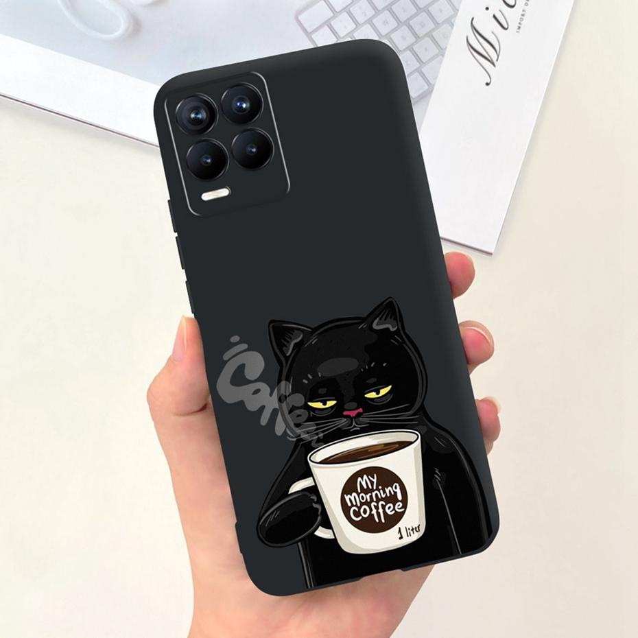 Capa Para Realme 8 Pro / Realme 8 4G Desenho Animado Fofo Cor Doce Silicone Macio Capa Para Realme8 8Pro RMX3085 RMX3081 Capas de Telefone