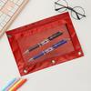 1PC Oxford Fabric Mesh Pencil Case Large Capacity Storage Bag Pencil Bag Office Supplies Nylon O1A8