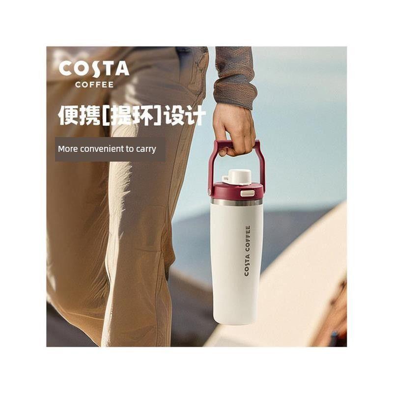 Costa Big Mac Large Capacity Vacuum Cup Large Water Cup Girl 2024 New Stainless Steel Student Carrying Cup