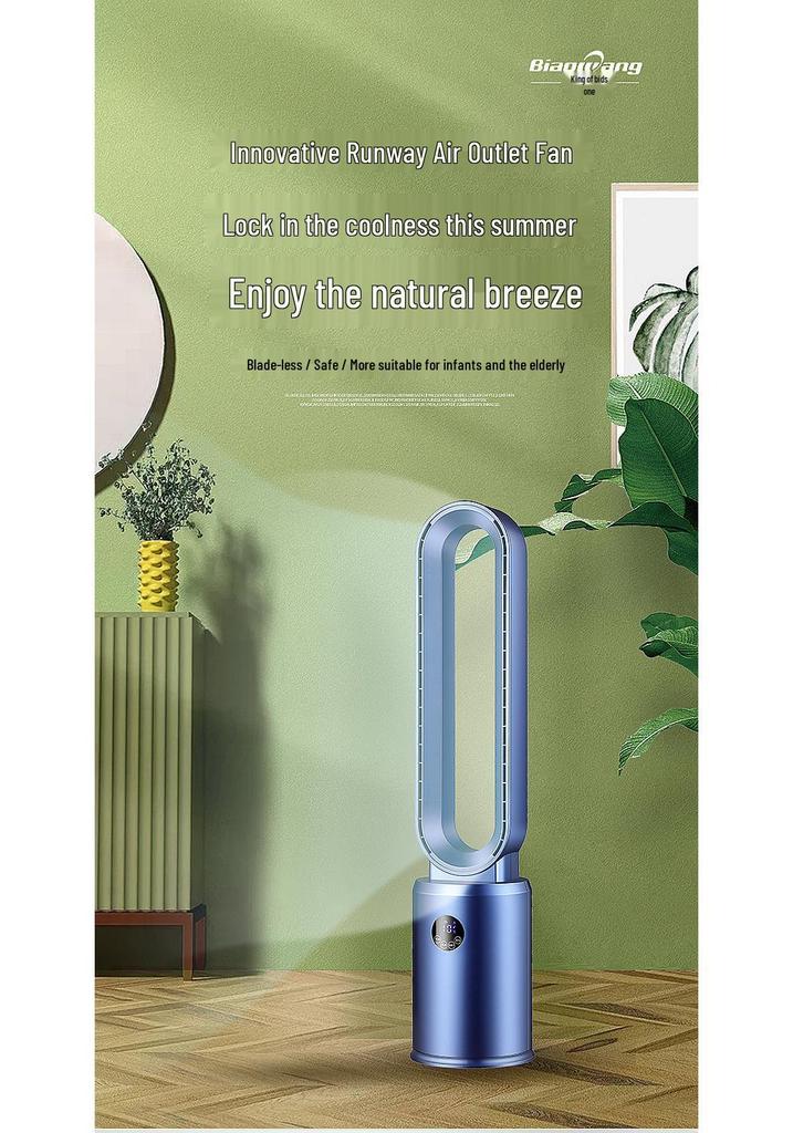Silent Bladeless Tower Fan: Electric Air Circulation & Floor Cooling for Home