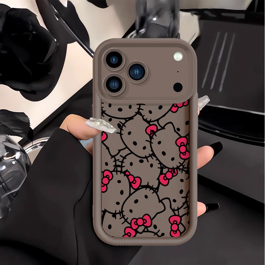 Case for Apple iPhone 17 Pro Max 16e 16 15 11 13 Mini XR Air XS 12 14 Plus Phone Cover Sanrio Cartoon Hello Kitty