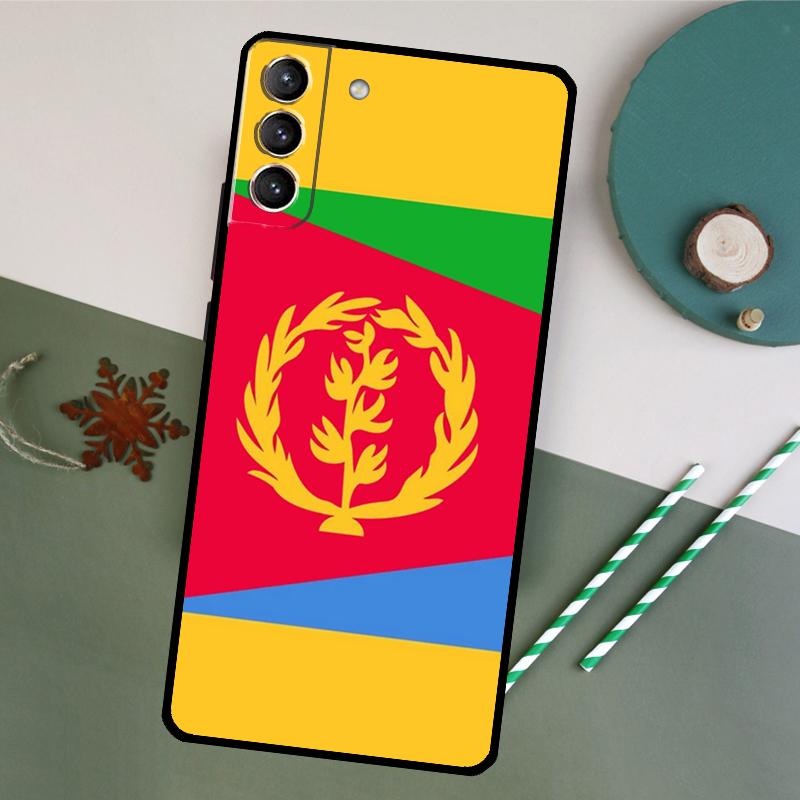 Eritrea Flag Phone Case For Samsung Galaxy S26 S25 Ultra S20 S21 S22 S23 S24 S10 Plus S25 FE Back Cover