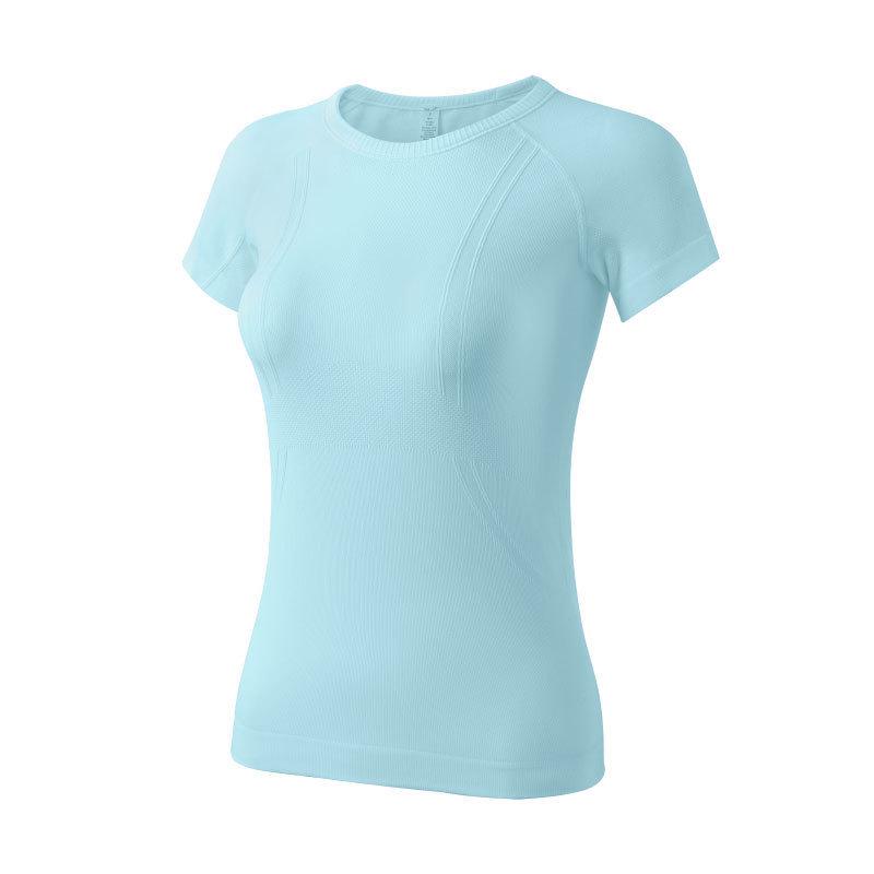 Women s Seamless Quick-Dry Knit Yoga and Running T-shirt Large