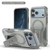 For iPhone 17 Pro Max,17 Air Case Drop-proof Magnetic Dual Layer Armor PC+TPU Ring Back Kickstand Cover for iPhone17
