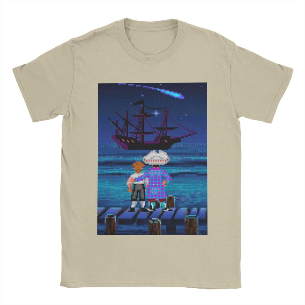 Monkey Island Guybrush and Stan Tee Shirt for Men Women Fashion T Shirts  100% Cotton Clothing