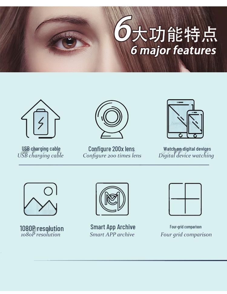 Wireless High-Definition Scalp & Hair Analyzer