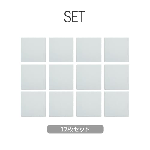 ottostyle.jp 1.2cm Thick Extra Thick Sound-Absorbing Panels [30x30cm/Set of 12] Sound-Absorbing, Soundproofing, Wall Panels, Soundproofing, Square, Wh