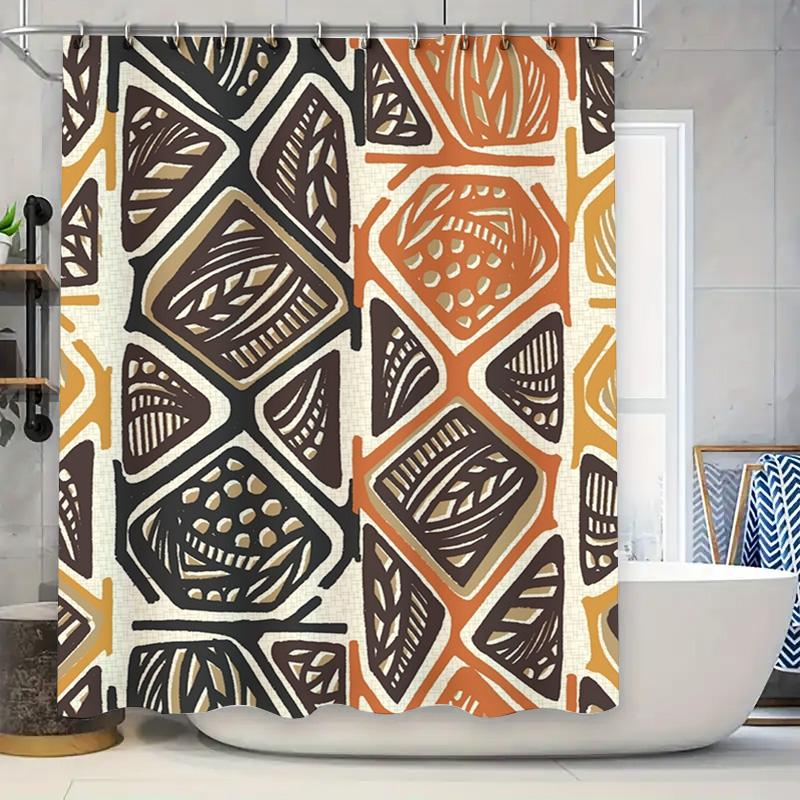 

Vibrant Purple Green Flower Shower Curtain: Bathroom Decorations With Patterned Design For Home Decoration In Bathrooms Unbleach W60H190(CM)-1 Pcs
