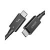 Cable Anker USB-C y USB-C Thunderbolt 4 de 100 W, 0,7 m, color negro, salida de 100 W, compatible con 8K, alta velocidad de 40 Gbps.?Transferencia de datos compatible con iPhone 16/15 Ma