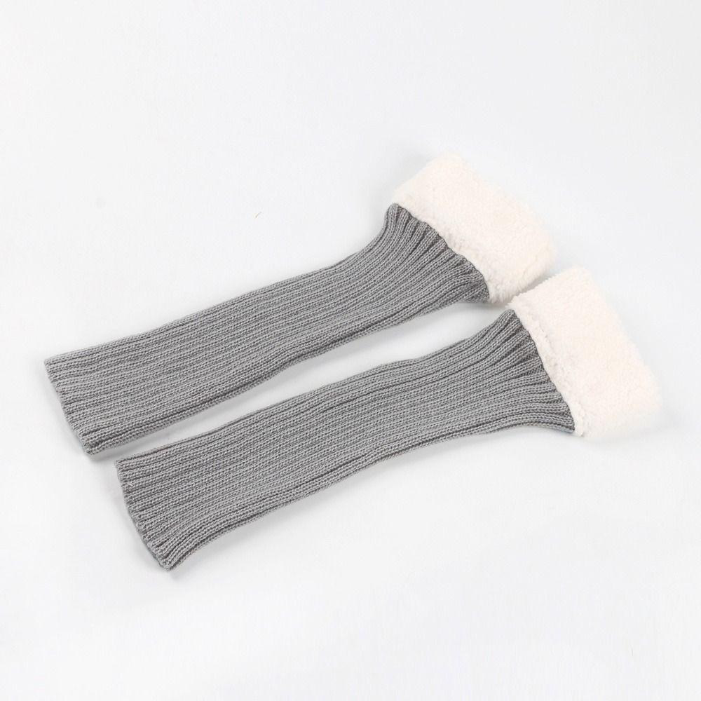 Party Sport Yoga 80er 90er Beinwärmer Y2K Harajuku Japanische Stiefelsocken Halloween Kostüm Warmer Kragen Gestrickte Lange Socken