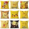 MINISO Cartoon Pikachu Kissenbezug Dekoration Zuhause Doppelseitig bedrucktes quadratisches Kissen Schlafzimmerdekoration Kissenbezug