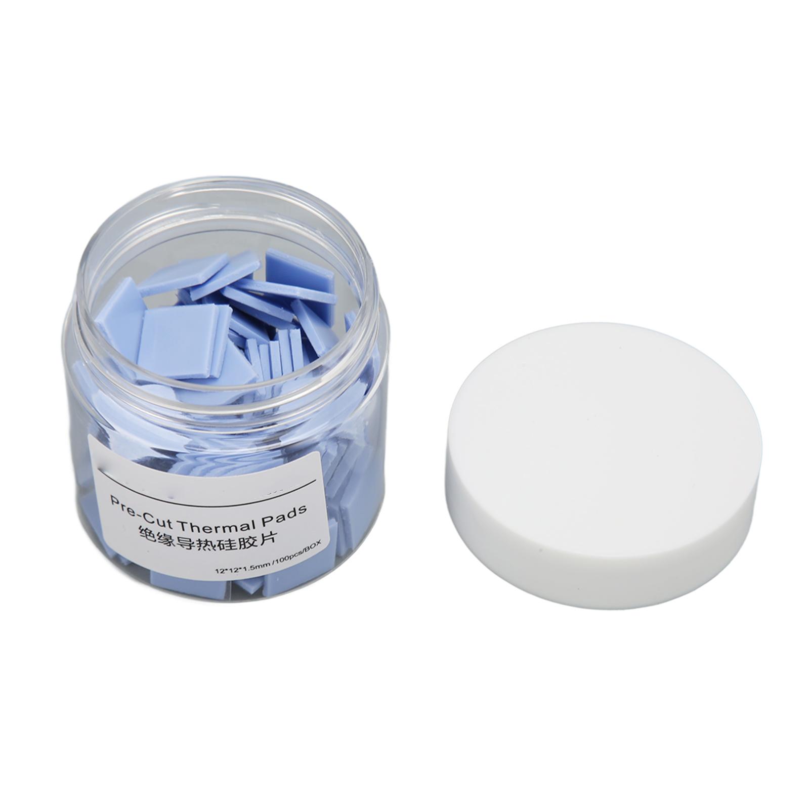 

100 ШТ. Теплопроводящая силиконовая прокладка Термостойкая Водонепроницаемая Амортизирующая Термопрокладка для самодельных прокладок Поделок