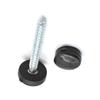 100 Pieces Small Plastic Shutter Screw Caps Black Fold Screw Snap Covers  Covering Screw Heads