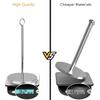 2pcs Paper Towel Holder, Stainless Steel Toilet Paper Holder Stand, Simple Napkin Holder for Kitchen Countertop Bars & Dining Tables