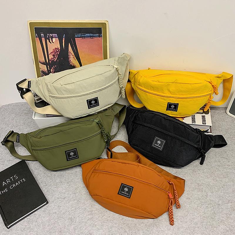 Damen Trendige Sport-Brusttasche - Japanische Lässige Umhänge- & Hüfttasche für Telefon - Stilvoller Kleiner Rucksack