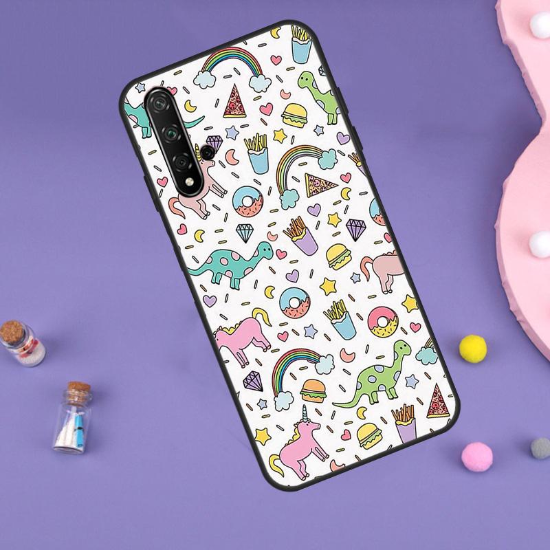 Dinosaur Pattern For Huawei Nova 11i 12i 8i 7i 3i 9 10 SE Y60 Y61 Y70 Y72 Y73 Y90 Y91 P20 P30 P40 Lite Case