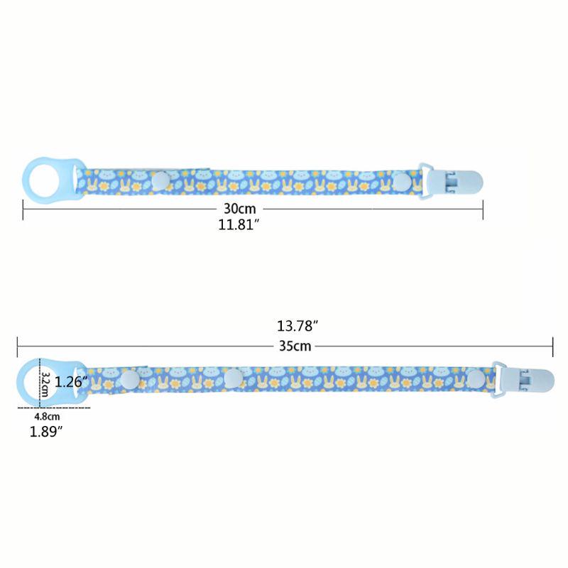 Baby Pacifier Chain with Holder Clip Adapter for MAM Rings Soother Leash Strap