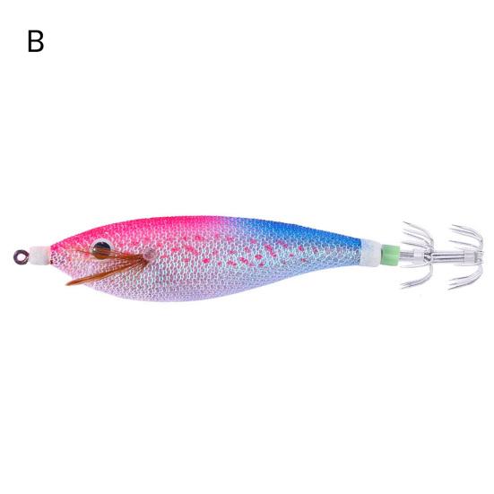 11CM/13G Luminous Fishing Lure Sharp Squid Hook Glow In The Dark Realistic Colorful