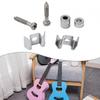 1 Pair Of String Retainers Gold/Black/Chrome Guitar