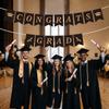 Celebration Graduation Party Banner Reusable Paper Pull Flag Graduation Banner Garland  Wall Decor