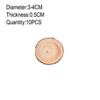 3-12cm Thick Natural Pine Round Unfinished Wood Slices Circles with Tree Bark Log Discs DIY Crafts Rustic Wedding Party Painting