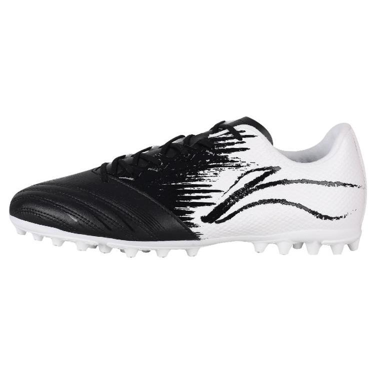 

Li Ning MG Multi Ground Natural Grass Abrasion Resistant Soccer Shoes Men s Black White YSFT007-1 40