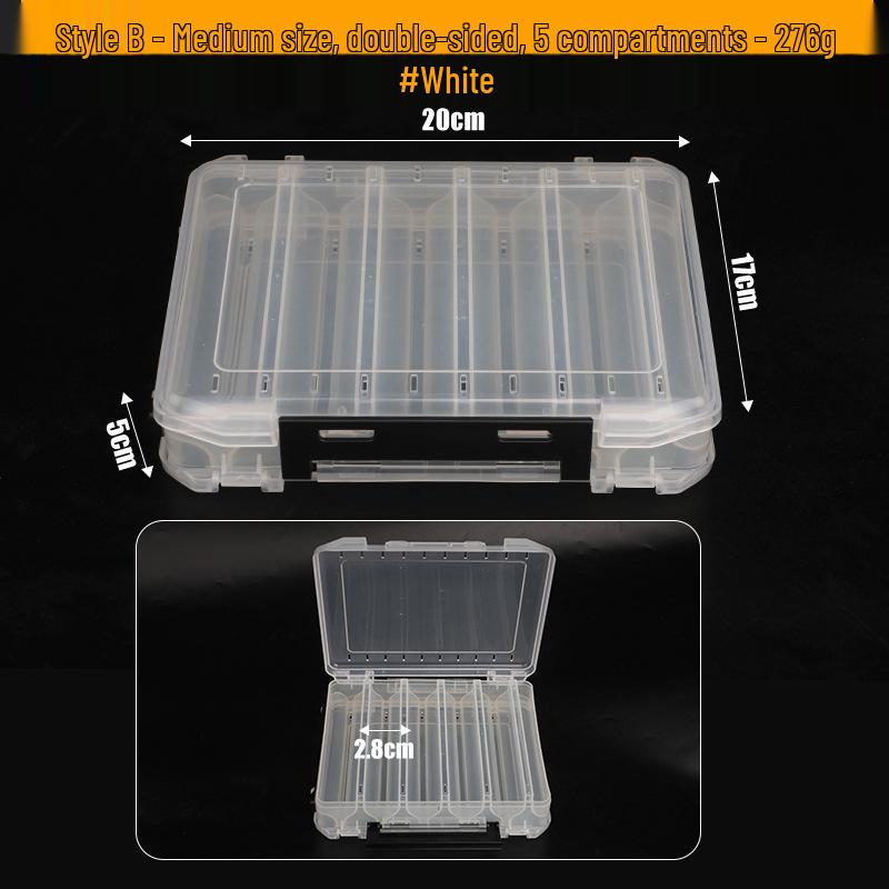 Zweischichtige doppelseitige Angelköder-Aufbewahrungsbox