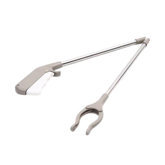 Trash Folder with Push Handle Design Foldable Portable Garbage Clip with Rubber Anti-Slip Chuck Storage Trash Clip