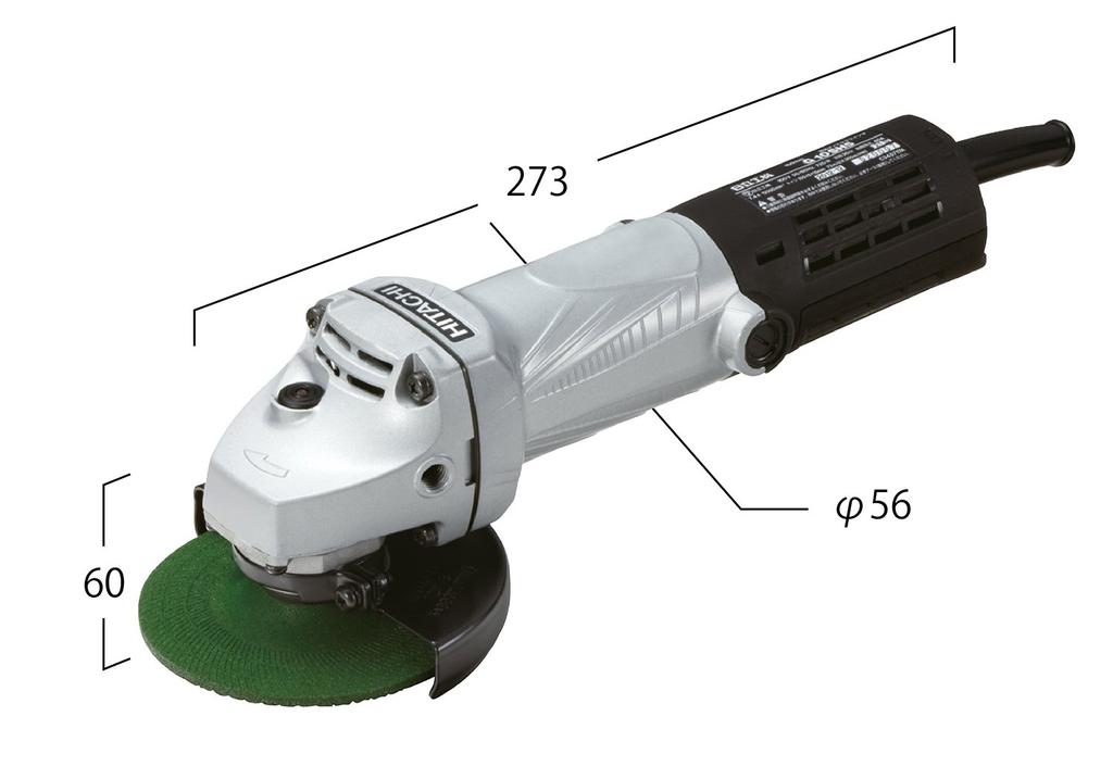 Piatră de șlefuit electrică cu disc HiKOKI, diametru exterior, diametru orificiu, polizor AC100V, 100 mm, 15 mm, G10SH5(SS)