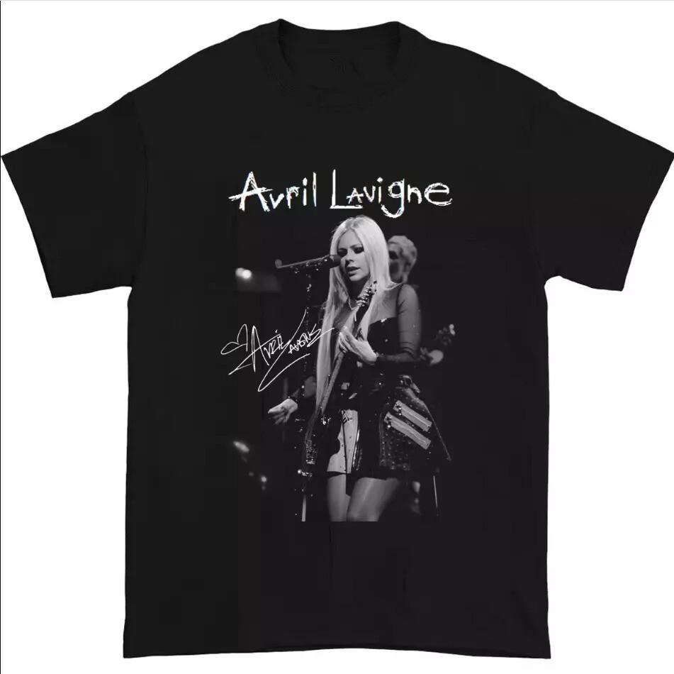 

Avril Lavigne Live In Concert Graphic Black and White Tshirt size S5XL Unisex T-Shirt M