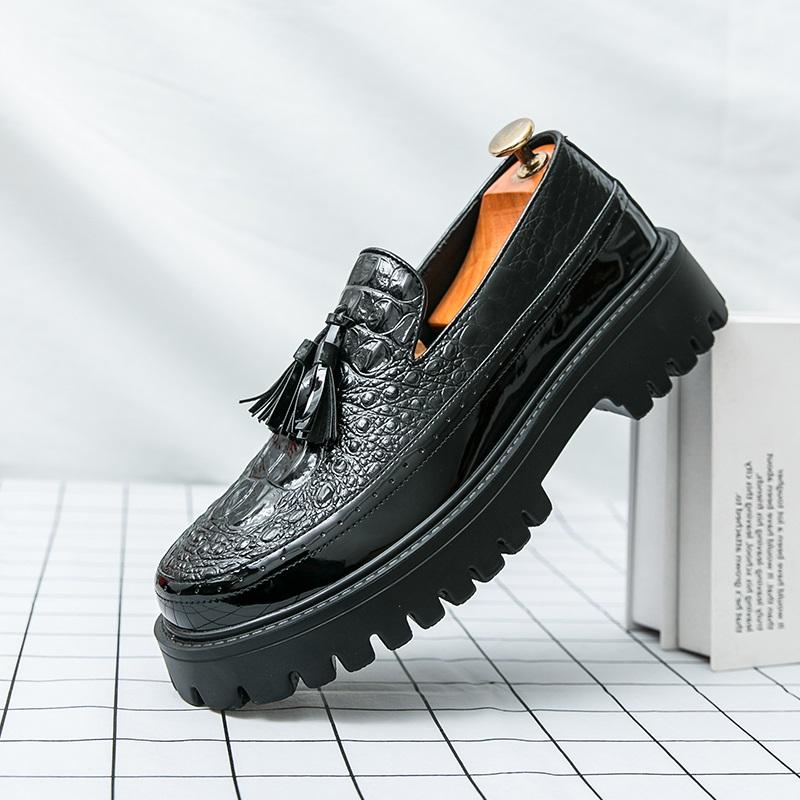 New Luxury Designer Men's Tassels Loafter Height Increasing Casual Shoes Male Walking Sneakers Tenis Masculino Zapatos Hombre