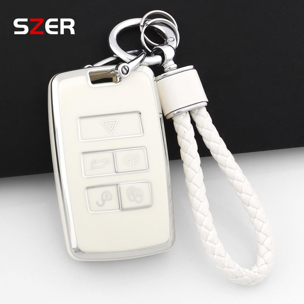 Nueva Funda de Silicona TPU para Llave de Coche Portallaves Carcasa Para Land Rover Range Rover Discovery 5 Sport Para Jaguar Xel E-Pace