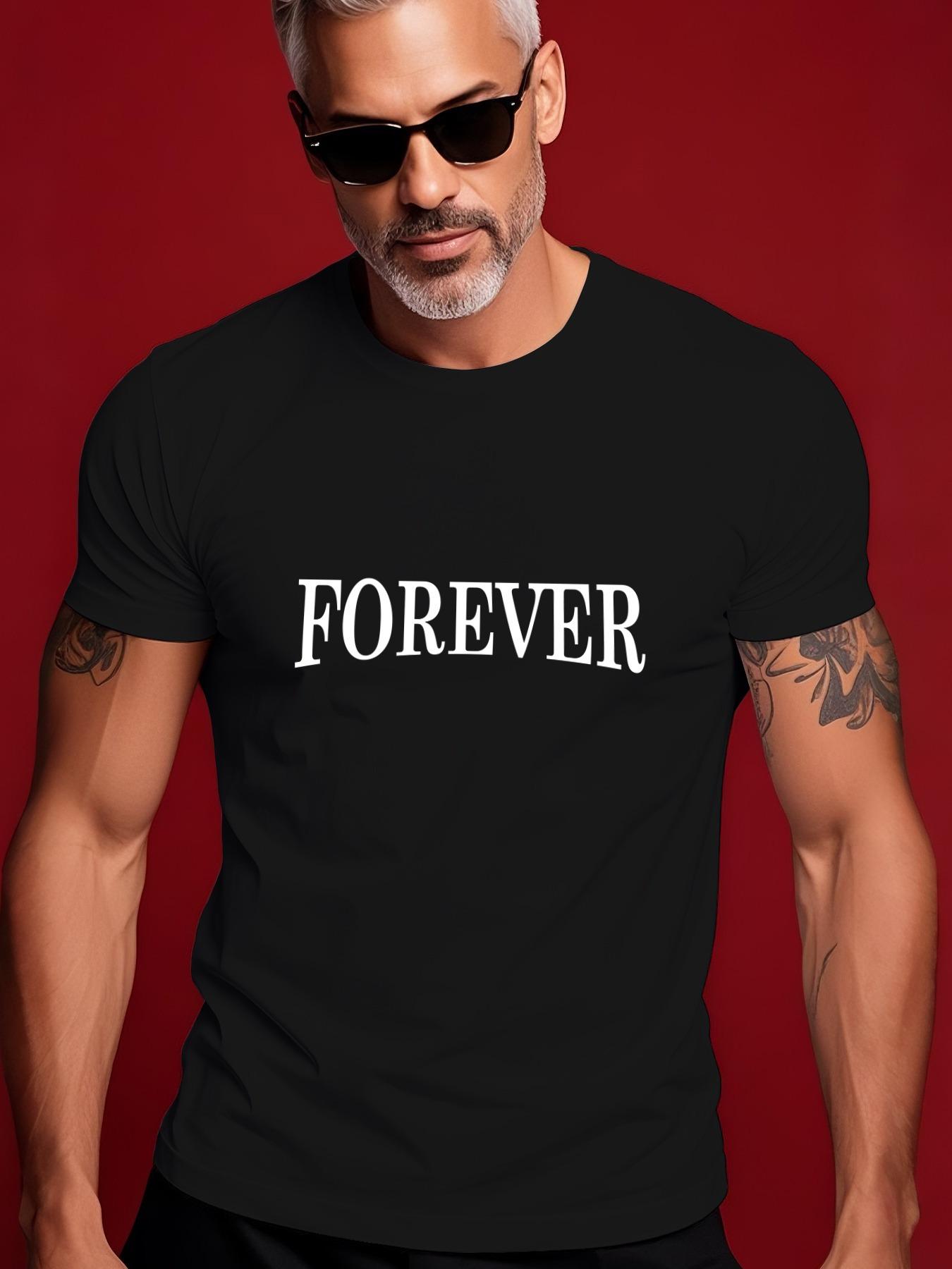 FOREVER Bold Graphic Tshirt - Heavyweight Streetwear Tee XL