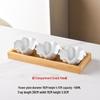 Flower-Shaped Ceramic Snack & Dessert Plate with Compartments for Fruit and Afternoon Tea