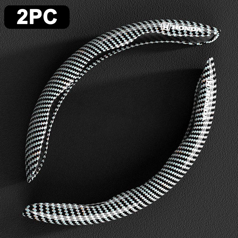 Non-slip Carbon Fiber 36-38cm Car Steering Wheel Cover For Honda Civic Xrv Hrv Crv Brv City Accord Fit Jazz Insight Accessories