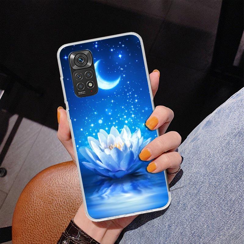 Lotus Blue White Flowers Phnoe Case for Phnoe Case for Xiaomi Redmi Note 15 14 14S 13 Pro Plus 12 12S 11S 11E 10S 10 11T 5G Uniq