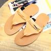 Outdoor Beach Shoes Men Flip Flops Fashion Breathable Summer Light Genuine Leather Casual Shoes Slides Black Sandal Men White