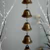 [Artisan Wind Chime] Handcrafted Rustic Iron Wind Chime - Handmade Metal Bell with Decorative Chain | Outdoor Garden & Wall Hanging Ornament