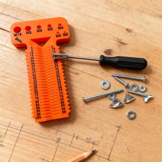 Měřidlo šroubů Heavy Duty Ergonomické Vysoká přesnost M2-M10 Délka 4-100mm Šroub Matice Šroub Měřicí přístroje