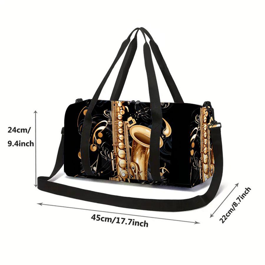 Musical Instrument Large Capacity Luggage Bag for Boy/Girl Best Gift 2D Cartoon Travel Duffels Outdoor Fitness Bag for Children
